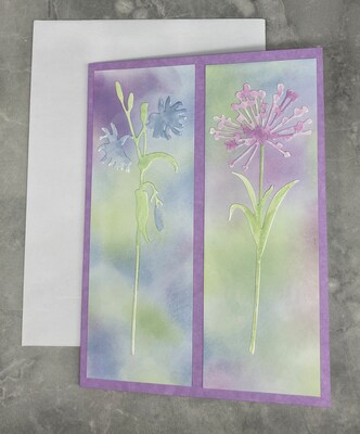 Handmade Watercolor Floral Greeting Card, All Occasion, One of a Kind Card, Original Card, Quality Blank Greeting Card with Envelope - image6